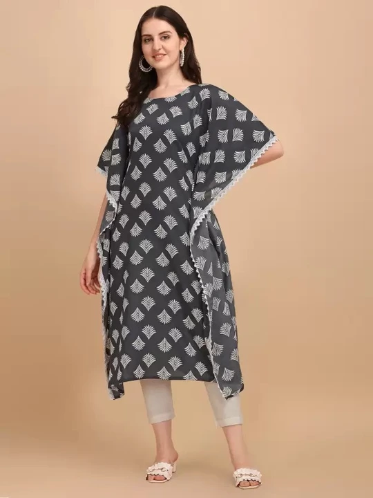Cotton printed kaftan dress  uploaded by Navya fashion on 3/14/2023