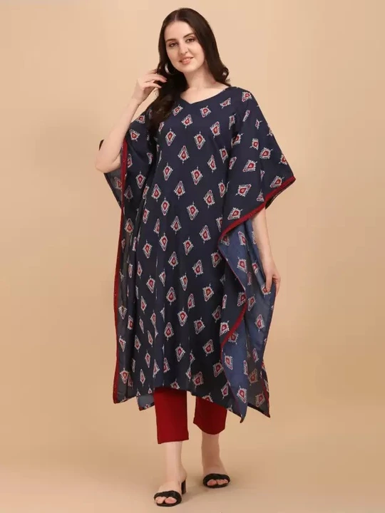 Cotton printed kaftan dress  uploaded by Navya fashion on 6/1/2024