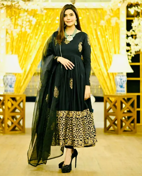 Gown with dupatta  uploaded by Taha fashion online store on 3/14/2023