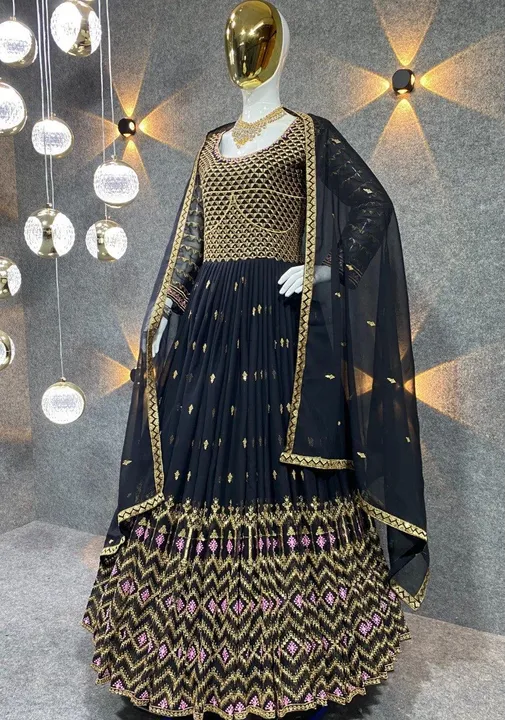 Party wear gown uploaded by Taha fashion from surat on 3/14/2023