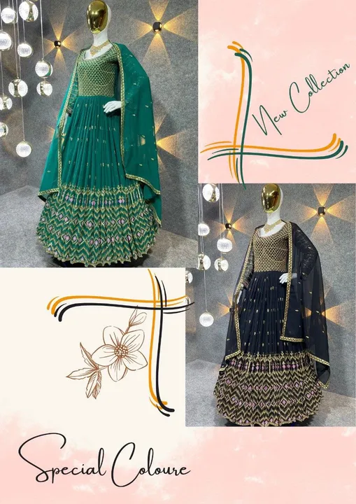 Party wear gown uploaded by Taha fashion from surat on 3/14/2023