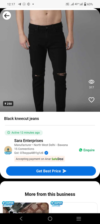 Post image I want to buy 100 pieces of Art:- S-20
Loop Lycra Lower
Su. My order value is ₹5000. Please send price and products.