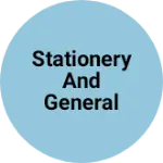 Business logo of STATIONERY AND General stores