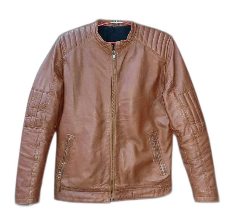 Leather jacket camel colour  uploaded by business on 3/14/2023
