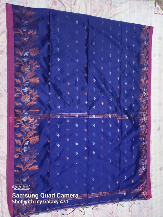 Handloom saree With bp silk cotton   uploaded by Santi saree center on 3/14/2023