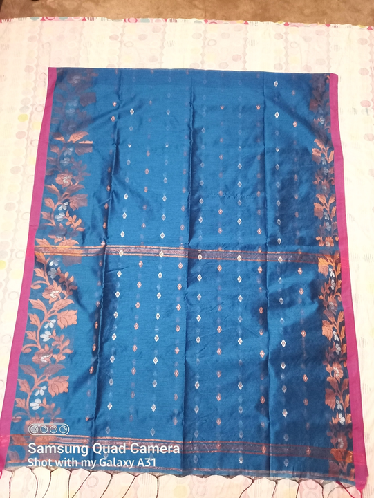 Handloom saree With bp silk cotton   uploaded by Santi saree center on 3/14/2023