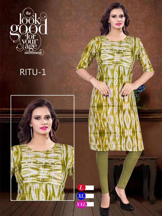 Cotton embroidery kurti  uploaded by Evergreen on 3/14/2023