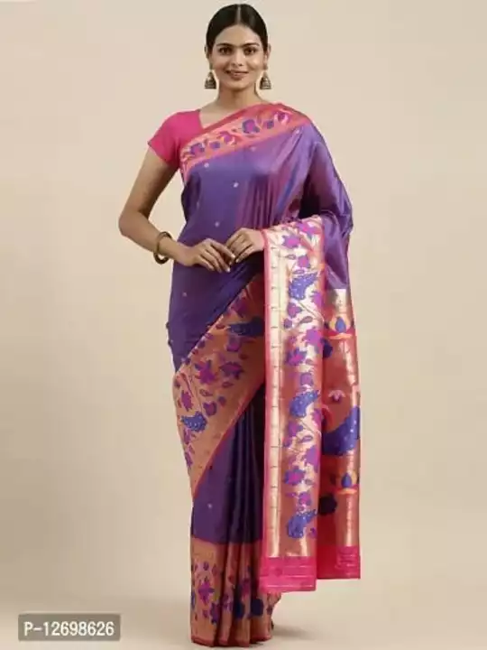 Paithani pure silk saree with blouse  uploaded by PM Fashion on 3/14/2023