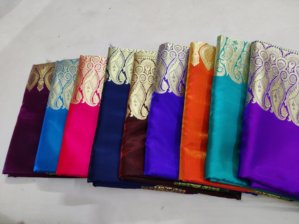 Banarasi plain saree  uploaded by Rizwan fabrics on 3/14/2023