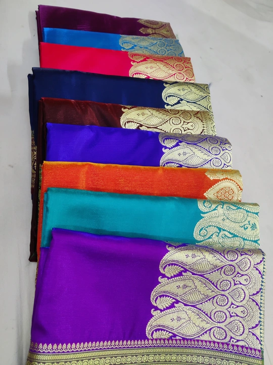 Banarasi plain saree  uploaded by Rizwan fabrics on 5/2/2024