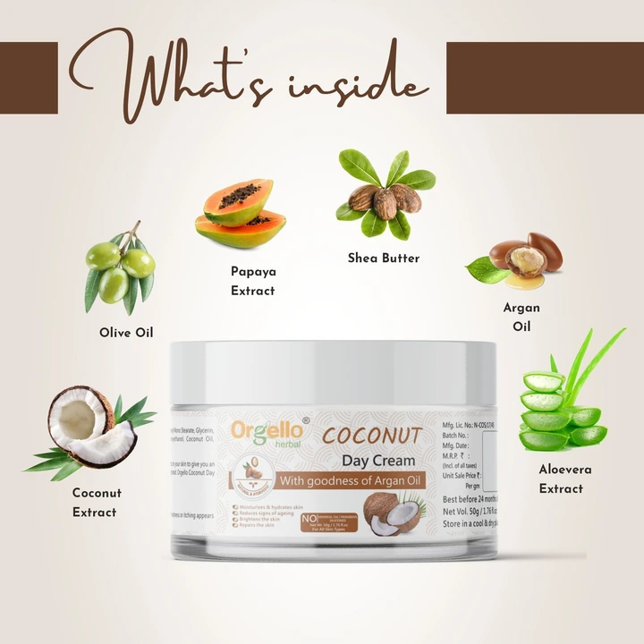 Coconut Day Cream 50gm uploaded by ADTOSHOP EXCEL on 3/14/2023