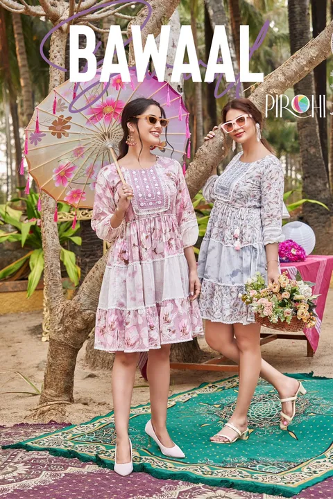 Post image Style is a way to say who you are 😎 without having to speak 😄

Brand *Pirohi* gets you there !!

Launching a super catalog which makes you look - *BAWAAL 💥* 

🍁Fabric - Adorable &amp; Stylish Tunics made from finest quality of *100% Pure Mul print🥰* 

🍁Styling: Shibori Flairs attached with Belt &amp; Pure mul Inners

Design : 4 

*Size* : *S(36), M(38), L(40), XL(42), 2XL(44)*
 

Hurry Up &amp; book your *BAWAAL* to look kamaal this summer🥳

Regards,
*PIROHI BY RAJAVIR 🙏🏻*
