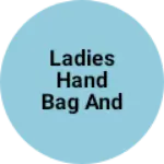 Business logo of Ladies hand bag and banarasi sarees