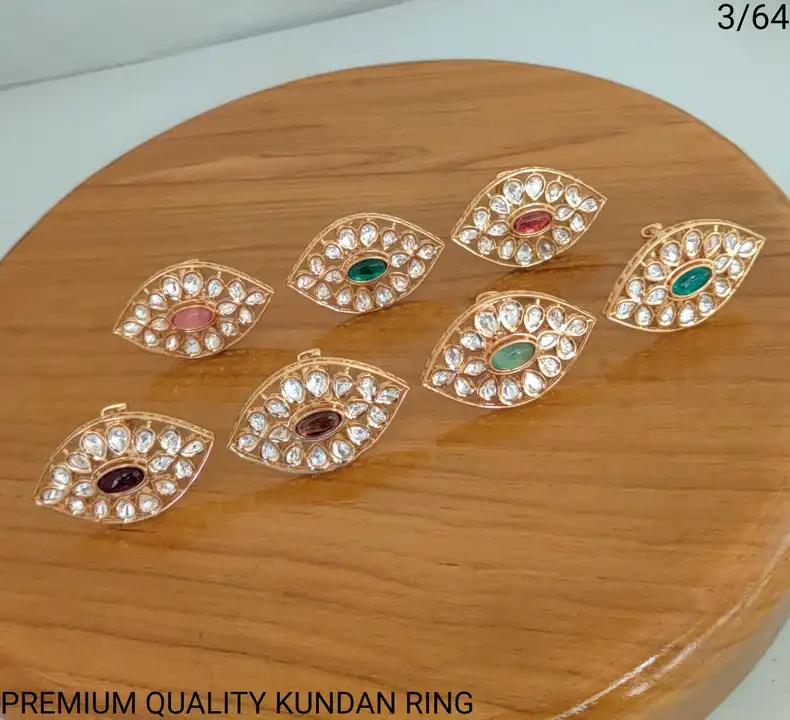 Kundan finger ring  uploaded by Sb designs on 3/14/2023