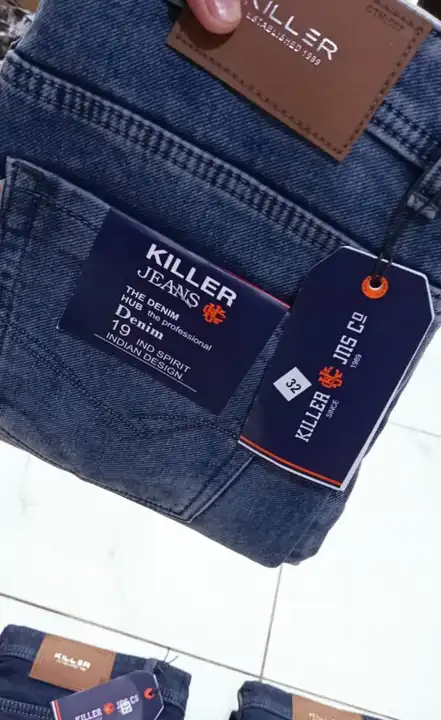 *JEANS PENT*

*FABRIC : KNITTED*   

*BRAND :. KILLER*

 *Size: 32-32-34-34-36-36*

*Colour:   uploaded by K. KALIA APPARELS  on 6/3/2024