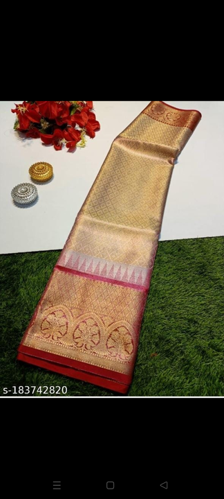 Tissue sarees uploaded by NARGISH SILK ART on 3/14/2023