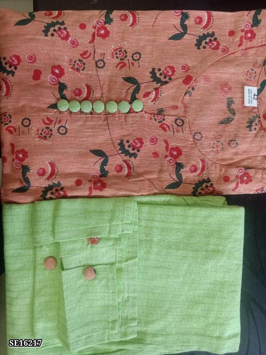 Catalog Name: *South cotton kurti with pant*

South cotton fabric kurta \n\nWith cotton designer pan uploaded by Sonam karan fashion superior on 3/14/2023