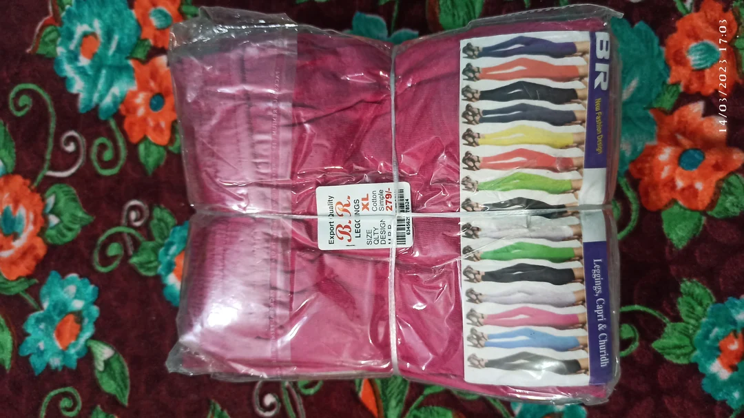 Br ankel Length leggings pink colour  uploaded by Rathore Fashion House on 3/14/2023