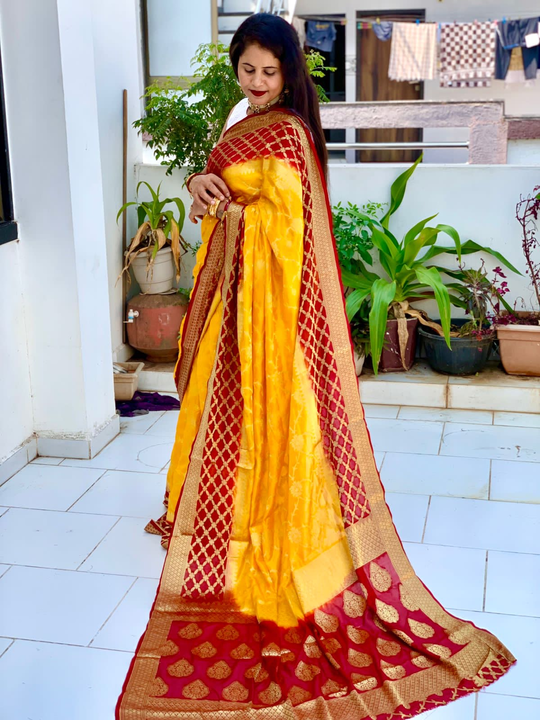 Beautiful bandhni saree  uploaded by Vidha collection on 3/14/2023