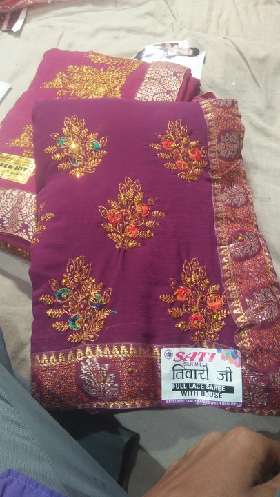 Work saree uploaded by Sneh vastralay on 3/14/2023