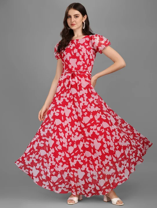 Product image with price: Rs. 320, ID: georgette-maxi-dress-8d4f5fc2