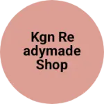 Business logo of KGN readymade shop