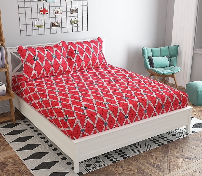 Glace Cotton Double Bedsheet with 2 Pillow Covers ( AMR) uploaded by business on 7/9/2020