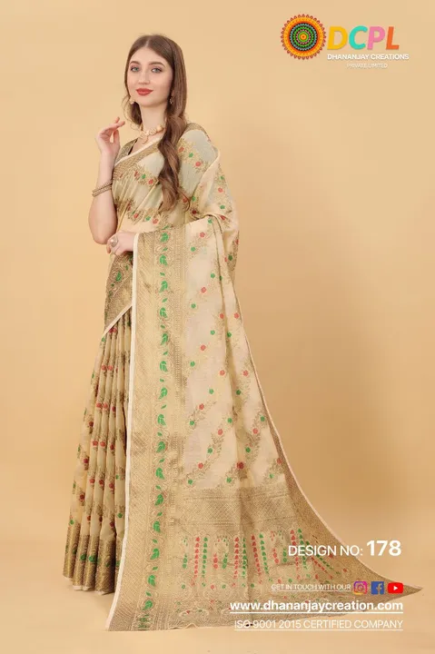Rich pallu with allover buti design saree  uploaded by DHANANJAY CREATIONS on 3/14/2023