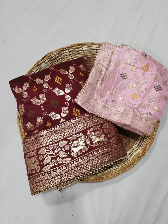 Banarasi heavy. dola lehenga silk uploaded by Gota Patti manufacturing on 3/14/2023