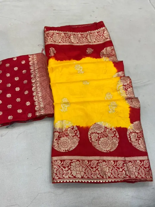 Banarasi heavy. dola lehenga silk uploaded by Gota Patti manufacturing on 3/14/2023