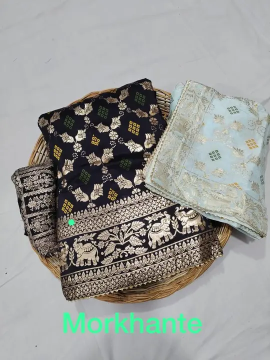 Banarasi heavy. dola lehenga silk uploaded by Gota Patti manufacturing on 5/28/2024