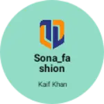 Business logo of Sona_fashion club