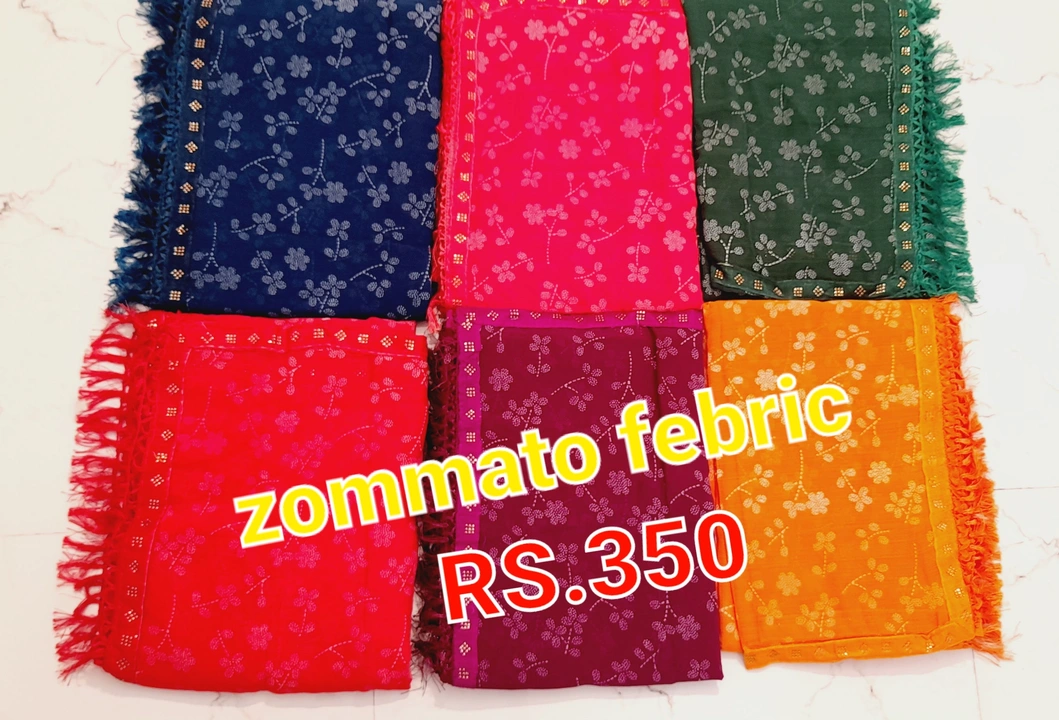 Zommato febric  uploaded by Poorabiya collection on 3/14/2023