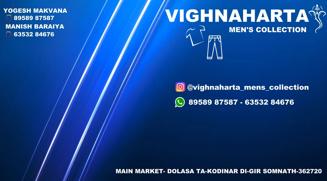 Visiting card store images of Vighnaharta Men's Collection
