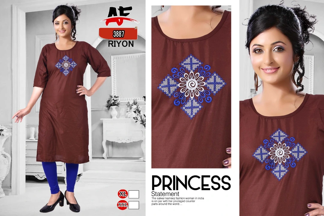 Embroidery kurti  uploaded by Evergreen on 3/14/2023