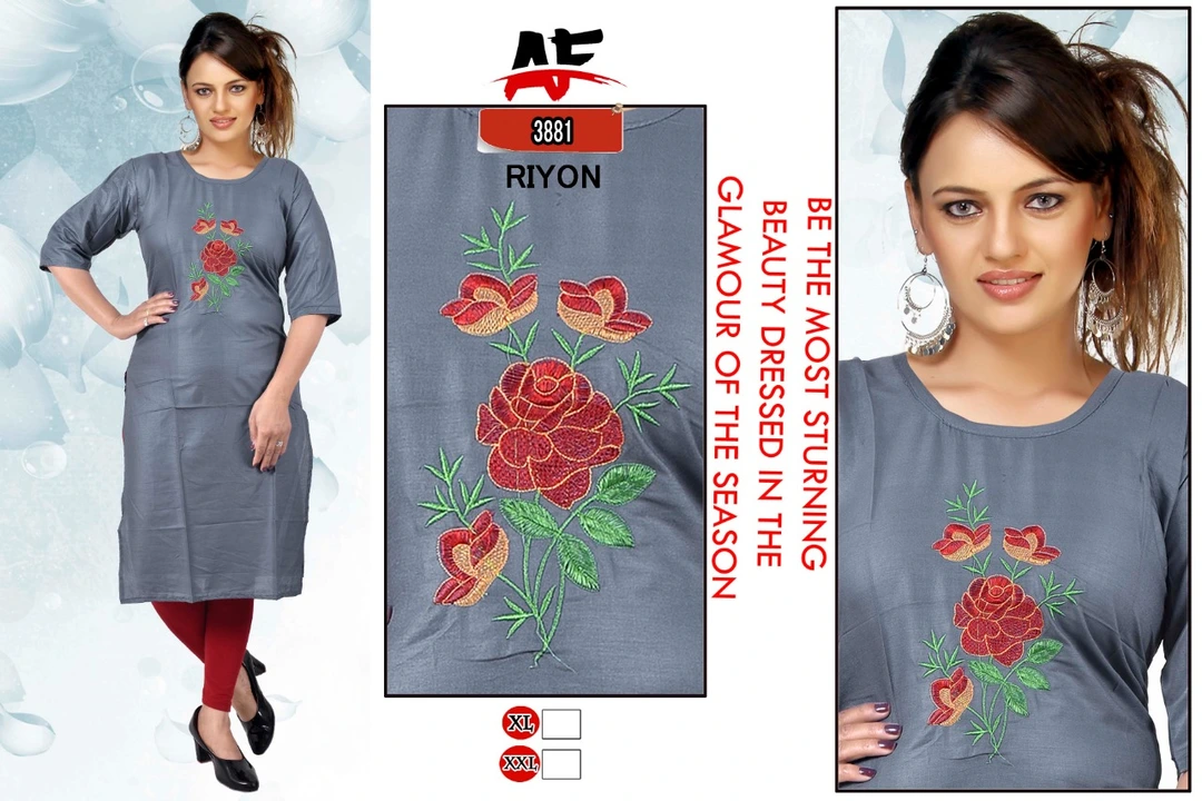 Embroidery kurti  uploaded by Evergreen on 3/14/2023