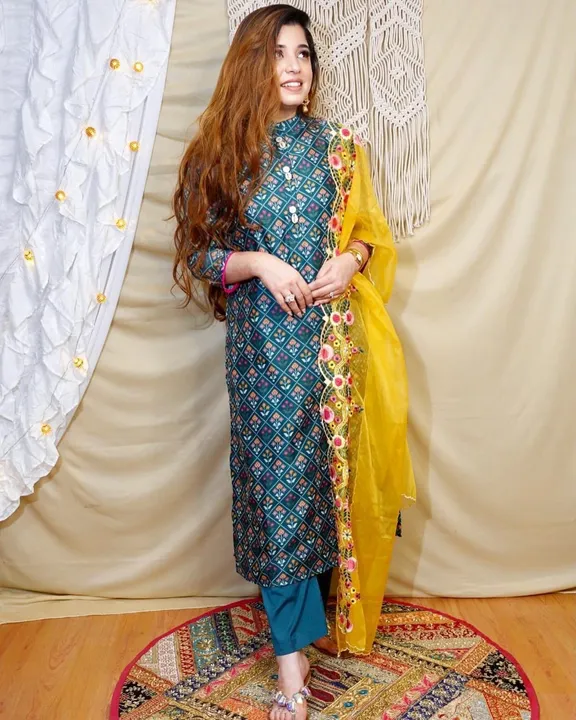 Launching New Outfit for party wear Kurti pant uploaded by business on 3/14/2023