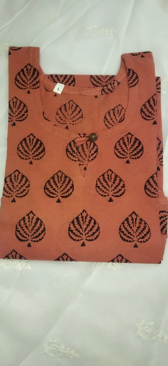 Bagh print cotton kurti uploaded by Kurtis collections on 5/26/2024