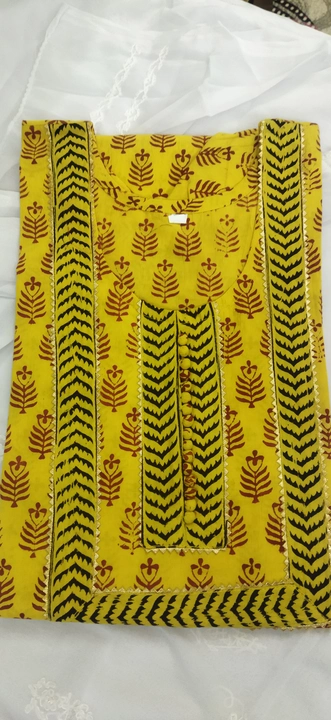 Bagh print cotton kurti uploaded by Kurtis collections on 3/14/2023
