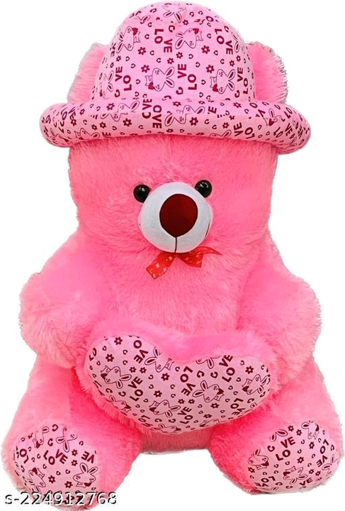 Teddy Love Printed with Heart shape Pillow uploaded by business on 3/14/2023
