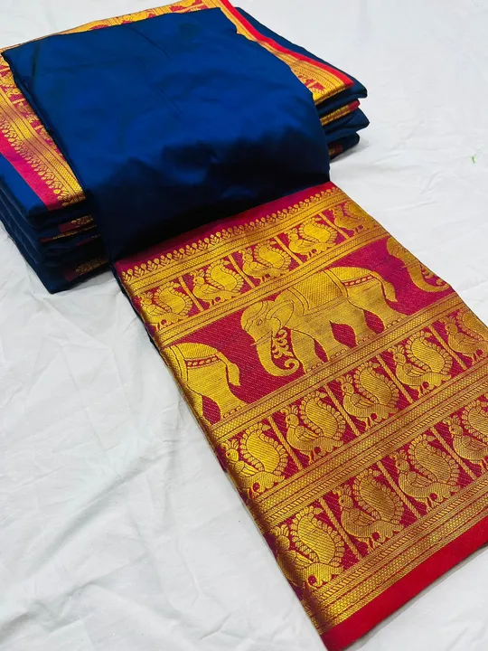 😍 Launching Beautiful Mayro 🧚‍♀

💐Fabric : Beautifully Woven Mysore Silk Saree with broad contras uploaded by Divya Fashion on 3/15/2023