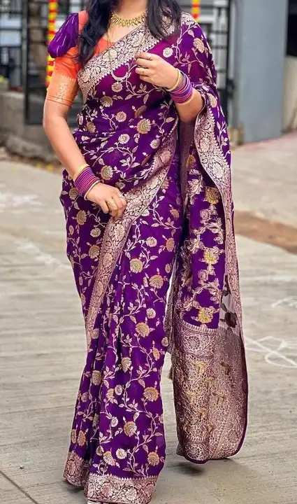 Banarasi Georgette Soft Silk Saree  uploaded by Naaz fabrics  on 3/15/2023