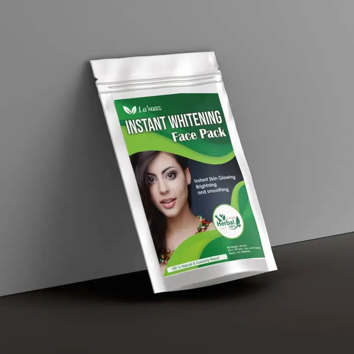 Instant whitening face pack  uploaded by La'saaz organic beauty products on 3/15/2023
