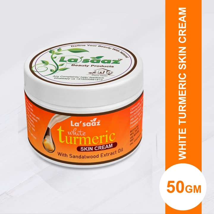 White turmeric skin cream  uploaded by La'saaz organic beauty products on 3/15/2023