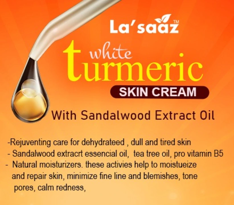 White turmeric skin cream  uploaded by La'saaz organic beauty products on 3/15/2023