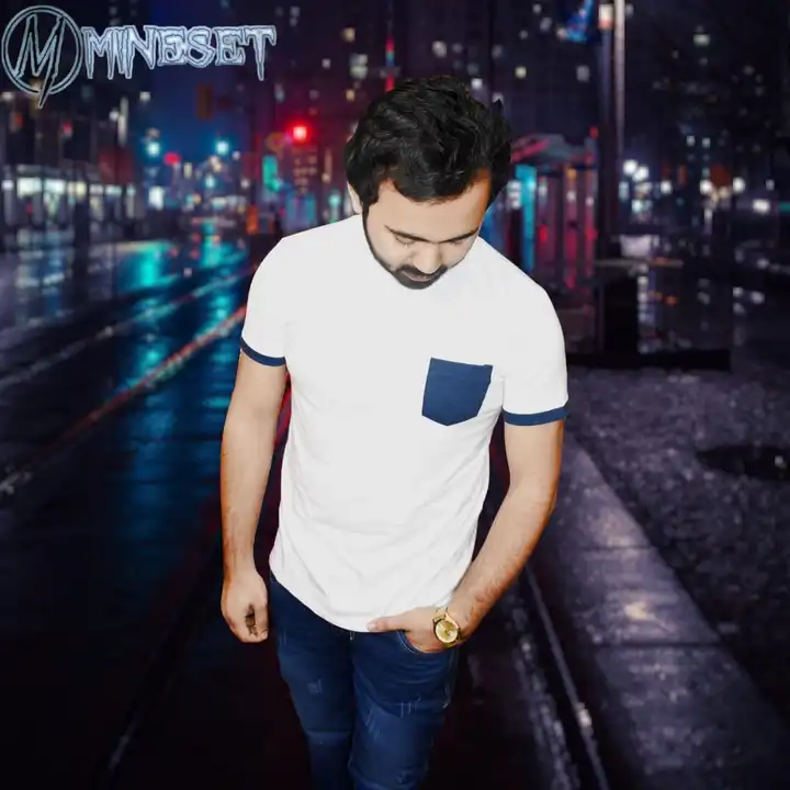 White Pocket tshirt With Rib on sleeves uploaded by MineSet fashion on 3/15/2023