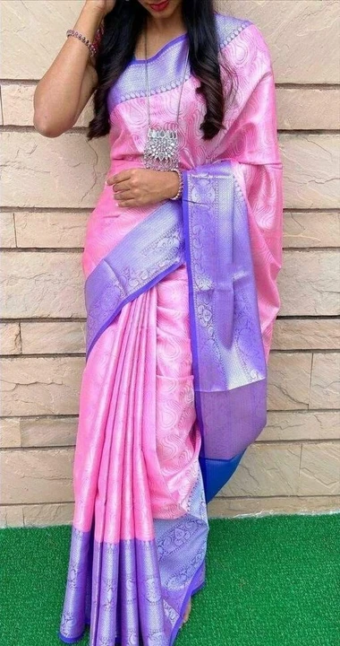 Soft lichi silk saree uploaded by Taha fashion from surat on 3/15/2023