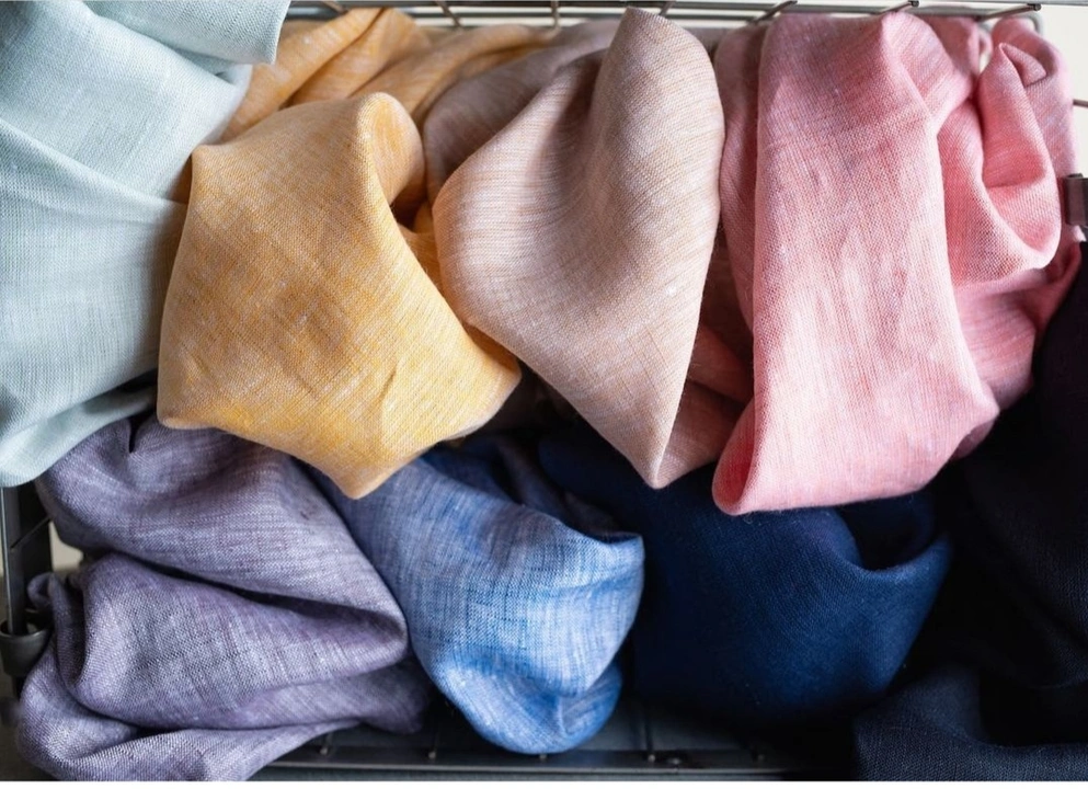 100% linen shirting fabric available  in 80 colours uploaded by Maruf Creation on 3/15/2023