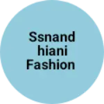 Business logo of SSNANDHIANI FASHION