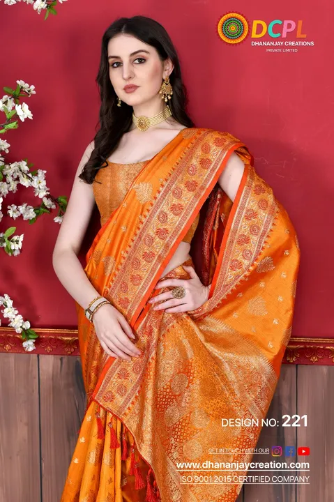 Rich Pallu with flowers design saree  uploaded by DHANANJAY CREATIONS on 3/15/2023